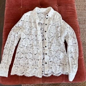 Kate spade lace blouse medium